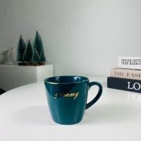 ราคา coffee mug แก้วมัคกาแฟ แก้วกาแฟหรู ขอบทอง มีให้เลือก4สี ขนาด3 5x3นิ้ว (21011265757)