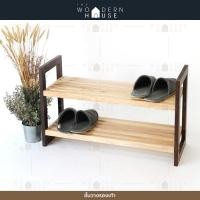 ราคา ชั้นวางรองเท้า 2 ชั้น ชั้นวางรองเท้าไม้ยางพารา ชั้นวางของ ชั้นเก็บรองเท้า ชั้นไม้ ชั้นวางรองเท้าไม้ ชั้นวางรองเท้าทูโทน (16189234202)