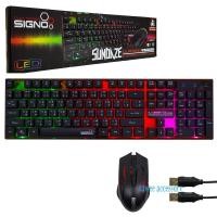 ราคา Signo KB 712 GM112 มีไฟ LED ชุด คีย์บอร์ด เมาส์ มีไฟ USB Keyboard Mouse Combo Set (781460312)