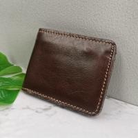 ราคา กระเป๋าสตางค์หนังแท้ทั้งใบ 100 กระเป๋าสตางค์ผู้ชาย สไตล์วินเทจเท่ๆ (19987083138)