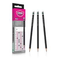 ราคา ดินสอ 2B ดินสอไม้ มาสเตอร์อาร์ต ดินสอดำ Master Art 12ด้าม กล่อง (11068268214)