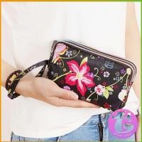 ราคา Thai dee กระเป๋าสตางค์ 3 ช่อง กระเป๋าใส่มือถือ กระเป๋าผ้า คล้องมือ ladies bag (18614632765)