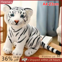 ราคา Heeney ตุ๊กตาสัตว์เสือเสมือนจริงน่ารักขนาด23 33ซม ของเล่นตุ๊กตาเสือขาว (20622338917)
