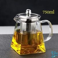 ราคา Easy กาชงชา กาแก้ว ตัวกรองสแตนเลส ก้นออกแบบเป็นเหลี่ยม ไลฟ์สไตล์เม็กซิโก Glass teapot (12237857973)