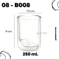 ราคา แก้วน้ำสองชั้น Double Wall Glass แก้ว แก้วน้ำ ขนาด 80 400ml แก้ว2ชั้น มีผนัง2ชั้น ดีไซน์สวย แก้วมินิมอล แข็งแรง แก้ว ชา กาแฟ ทนความร้อนและเย็น (21087390140)