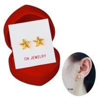 ราคา B75 ชาแนลทองพ่นทราย ต่างหู ตุ้มหู ต่างหูหุ้มทอง ต่างหูทอง (20891287859)