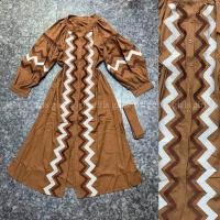 ราคา Midi Bohemian Dres เดรสยาวโบฮีเมียนติดกระดุมหน้า งานปักลายชนเผ่าสไตล์โบฮีเมียน (20512810113)