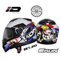 ราคา หมวกกันน็อค ID EKON ลาย มีให้เลือก 6 สี 3 Size ปรับได้ 3 แบบ แถมฟรีกระเป๋า หมวกกันน็อควิบาก ทัวริ่ง Adventure หมวกกันน็อค จาก INDEX (12072536569)