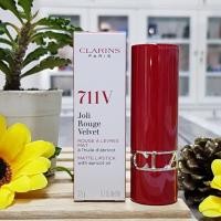 ราคา ลิปสติกเนื้อแมท Clarins Joli rouge velvet matte lipstick with apricot oil 3 5g สี 705 711 754 758 759 782 (20478854810)