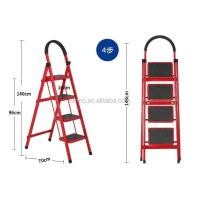 ราคา บันไดพับได้ บันไดอลูมิเนียม บันไดรับน้ำหนักได้ 80 KG บันไดที่พับได้สีแดง 3ชั้น 4ชั้น 5ชั้น 6ชั้น สามารถพับเก็บได้ง่าย มียางกันลื่น (20316966845)