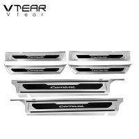ราคา Vtear กรอบแถบติดขอบประตูฝาครอบกันเตะสำหรับตกแต่งรถภายในกันสกปรกชิ้นส่วนภายนอกสำหรับ Kia Carnival KA4 2021 2022 2023 (20253309850)
