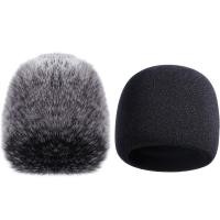 ราคา COD จัดส่งฟรี ที่หุ้มไมโครโฟนฟองน้ำที่หุ้มหัวไมโครโฟนสำหรับ Blue Yeti Yeti Pro คอนเดนเซอร์ไมโครโฟน ฟองน้ำและกระจกหน้ารถ Furry 2แพ็ค (7426352099)