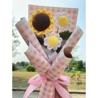 ราคา ช่อดอกไม้ไหมพรม ช่อดอกไม้แสดงความยินดี ช่อดอกไม้รับปริญญา (18445581094)