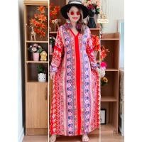 ราคา MIMIJOYSHOP ชุดเดรสยาว ชุดเดรสแขนยาวปลายแขนมียางยืด มีเชือกผูกเอวได้ด้านหน้าและหลัง ชุดเดรสสไตล์โบฮีเมี่ยน (19160964289)