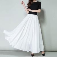 ราคา งานใหม่ กระโปรงชีฟองย้วย สวยมาก ผ้านุ่มใส่สบาย มีซับในถึงข้อเท้า (21186490436)
