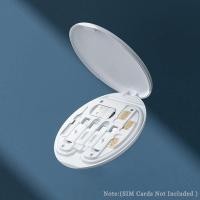 ราคา สายสายชาร์จ USB ข้อมูล4in1เร็ว60W C ไปยัง USB C PD สายสามารถใส่ได้กับ iPhone สำหรับกล่องเก็บของแบบกลมที่ยึดโทรศัพท์แบบพกพาขนาดเล็ก TypeC (20036544287)