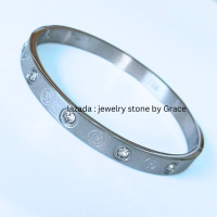 ราคา กำไลโอมของแท้ เพชรCZ รอบตัวเรือน กำไลโอมปลุกเสก กำไลโอม กำไลโอมพิฆเนศ กำไลโอมสายมู กำไลสแตนเลสแท้ กำไลสแตนเลส 18k กำไลมงคลนำโชค (18774122248)