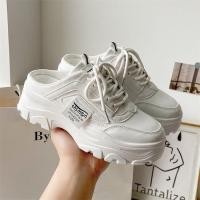 ราคา รองเท้า รองเท้าลำลองผู้หญิง รองเท้าส้นเตารีด พื้นหนา สีสวย ใส่สบาย (19475271394)