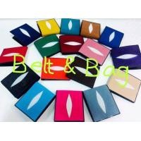 ราคา พร้อมส่งงานไทย กระเป๋าสตางค์หนังแท้ ปลากระเบน100 ของแท้เผาได้ไม่ไหม้ (14628213735)