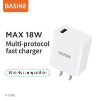 ราคา Basike หัวชาร์จ Fast Charger QC3 0 18W หัวชาร์จเร็ว หัวชาร์ทไฟ สมาร์ทชาร์จสำหรับ USB พอร์ตชาร์จไว ที่ชาร์จแบต iPhone iPad HUAWEI P30 Xiaomi OPPO VIVO Samsung (17472029260)