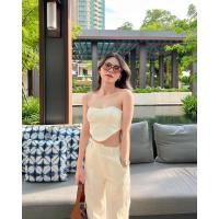 ราคา Dressfriends bybf Cote Tube and Cargo Pants ขายแยกเสื้อกับกางเกง เสื้อเกาะอก ทรงดี ดีเทลเว้า กับกางเกงเอวกลางทรงคาร์โก้สุดเท่ (18717861137)