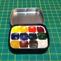 ราคา สีน้ำตลับ 12 สี Winsor Newton Watercolor Cartridge (21233791296)