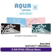 ราคา X Raypad Aqua Control II แผ่นเมาส์สำหรับเล่นเกมส์ซากุระขนาด XL 600x400x4mm (20413653776)