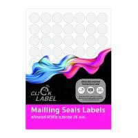 ราคา สติกเกอร์ พีวีซี ใสดวงกลม 25มม คลิก เลเบล PVC 025C (11617594569)