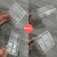 ราคา กล่องพลาสติกใส 4 ช่อง TC 38 แพค 50 ชิ้น (7539576586)