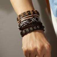 ราคา สร้อยข้อมือหนังสร้อยข้อมือถักดาวห้าแฉกสำหรับผู้ชายสร้อยข้อมือหนังแบบเรียบเครื่องประดับหนังแท้ (19697391012)
