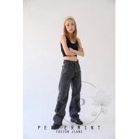 ราคา peppermintjeans กางเกงยีนส์ ยีนส์ทรงกระบอก วินเทจ เอวสูง งานสวยมาก (17437706908)