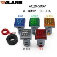 ราคา เครื่องทดสอบเครื่องวัดแรงดันไฟฟ้าแบบดิจิตอลแอมป์มิเตอร์ขนาดเล็ก3 In1 22มม ตาราง AC 60 500โวลต์0 100A 20 75เฮิร์ตแอมป์โวลต์เฮิรตซ์เครื่องทดสอบแรงดันไฟฟ้ามิเตอร์ LED ไฟนำร่องไฟส่งสัญญาณ (17645757475)