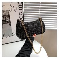 ราคา กระเป๋าสะพายไหล่ สายโซ่ทอง ผ้าทวิต (18201066382)