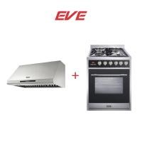 ราคา EVE เครื่องดูดควันติดผนัง HC PROFESSIONALE 90 เตาแก๊สพร้อมเตาอบ MAXX 60 CM (12776748900)
