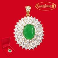 ราคา Inspire Jewelry จี้มรกต หยก และพลอยเขียวส่อง ไพลิน งานDesign จิวเวลรี่ งดงามประดับ เพชรกลมCZ ตัวเรือนหุ้มทองคำ24K มีจำนวนจำกัด (12622285532)