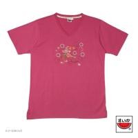 ราคา เสื้อแตงโม SUIKA เสื้อยืดคอวี แขนสั้น ลายปักนก E V 039 (17294763031)