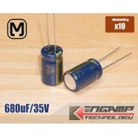 ราคา 10ตัว E CAP 680uF 35V 105ºC Panasonic FC ø12 5xH20mm P 5mm (20513280858)