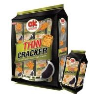 ราคา ขนม ขนมปังกรอบ OK THIN CRACKER น้ำหนักสุทธิ 256 กรัม 1ห่อมี 8 ซอง EXP 12 1 24 (20629492498)