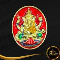 ราคา พระเครื่อง พระพิฆเนศวร์ รุ่น ๗ รอบ มหามงคล พุทธาภิเษก ๒ ก พ ๒๕๕๖ ณ วัดถ้ำตลอด สงขลา ๓ ก พ ๒๕๕๖ ณ วัดภูเขาทอง พัทลุง ลงยาสีแดง พร้อมกล่อง (18823018650)