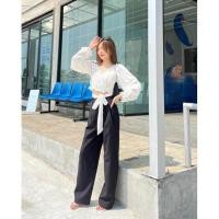 ราคา กางเกงผู้หญิง กางเกงขายาว กางเกง Cintage CT1709 กางเกงขายาวเบสิคkatie716 (19933470620)