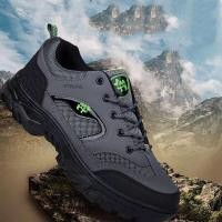 ราคา รองเท้าทำงานพื้นหนากันลื่น รองเท้าเดินทาง สบายและระบายอากาศ รองเท้าเดินป่า รองเท้ากีฬา รองเท้าเดินทางแฟชั่นสำหรับผู้ชาย (20680123506)