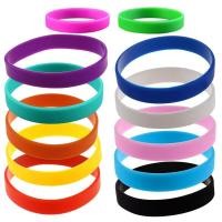 ราคา Fashion Silicone Rubber Elasticity Wristband Wrist Band Cuff Bracelet Bangle sky blue (18037283331)