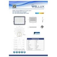 ราคา WELLUX โคมฟลัดไลท์ โคมสปอร์ตไลท์ 30W 50W 100W 150W 200W LED FLOODLIGHT รุ่น FLORIDA SERIES (16621400571)
