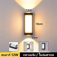 ราคา GOGEOUS โคมไฟติดผนังภายนอก โคมไฟกันน้ํา ไฟ led ติดผนัง โคมติดผนัง โคมผนังภายนอก ไฟติดกำแพงรั้ว โคมไฟกำแพงบ้าน warm light wall light outdoor wall lamp waterproof IP65 (21192742151)