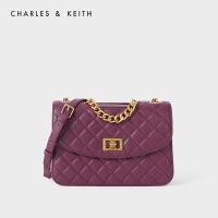 ราคา CHARLES and KEITH กระเป๋าถือ CK2 70701062 1 สุภาพสตรีล็อคโซ่ rhombus กระเป๋าสะพาย (14829445663)