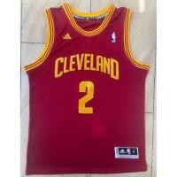 ราคา Embroidery basketball jersey Cleveland Cavaliers No 2 Kyrie Irving Jersey Vest (19777859340)