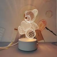 ราคา Christmas 3D Night Light Acrylic Pattern USB Creative Gift For Children And Parents LED Table Lamp For Bedroom Bedside (20689523539)