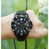 ราคา นาฬิกา Casio แท้100 รุ่น MTP VD300BL 1E นาฬิกาผู้ชาย สายหนังสีดำ หน้าปัด 3วง ของแท้ 100 รับประกันสินค้า 1ปีเต็ม (16334180882)