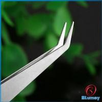 ราคา Blumey คีบหนีบสแตนเลส คีมหนีบอเนกประสงค์ มี 2 แบบ ปากคีบงอ ปากคีบแหลม Stainless steel tweezers (19277322278)