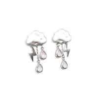 ราคา Fyne Fories Rainy Day Earrings ต่างหูเมฆ หยดน้ำ สายฟ้า fynefories (10527177002)